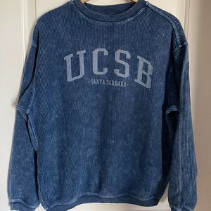 UCSB Vintage Look Corduroy Sweatshirt